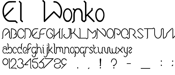 El Wonko font